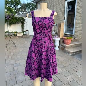 TORY BURCH Purple Linen Blend DRESS Size US 2